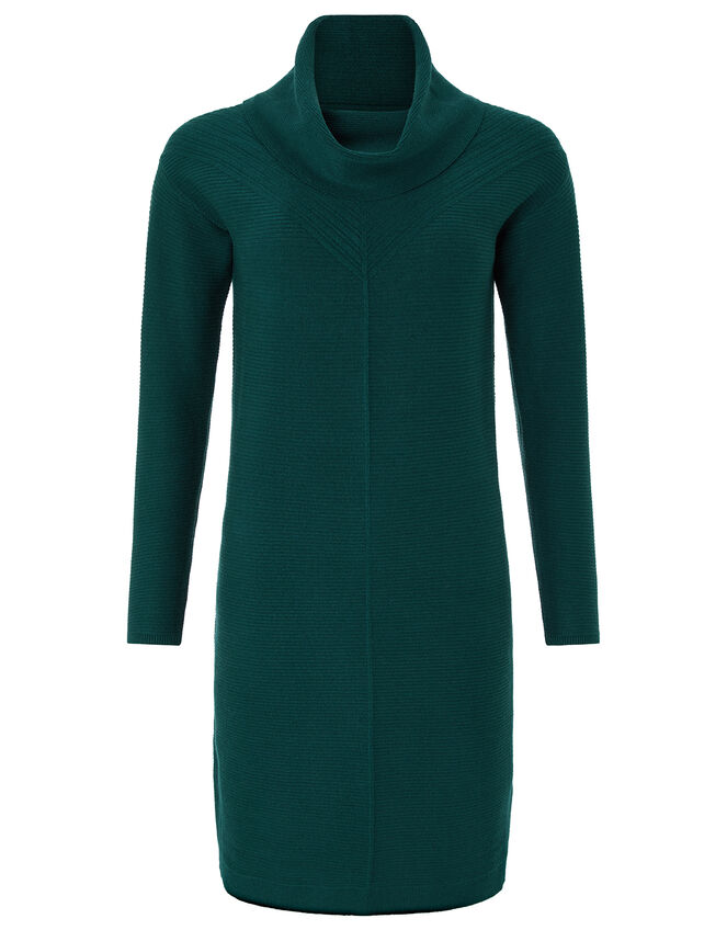 Cali Knitted Dress with Sustainable Viscose, Green (GREEN), large