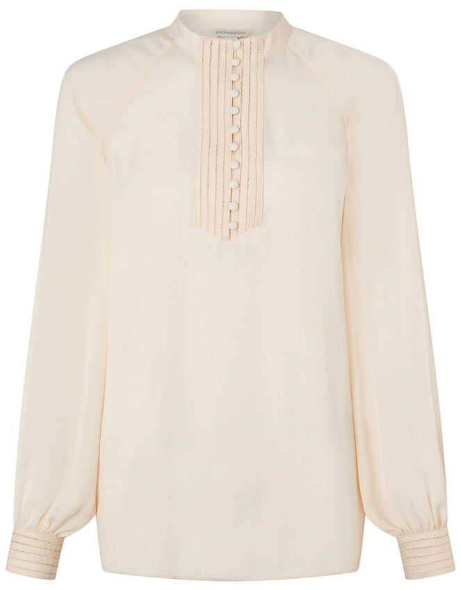 Jane Satin Blouse, Pink (BLUSH), large