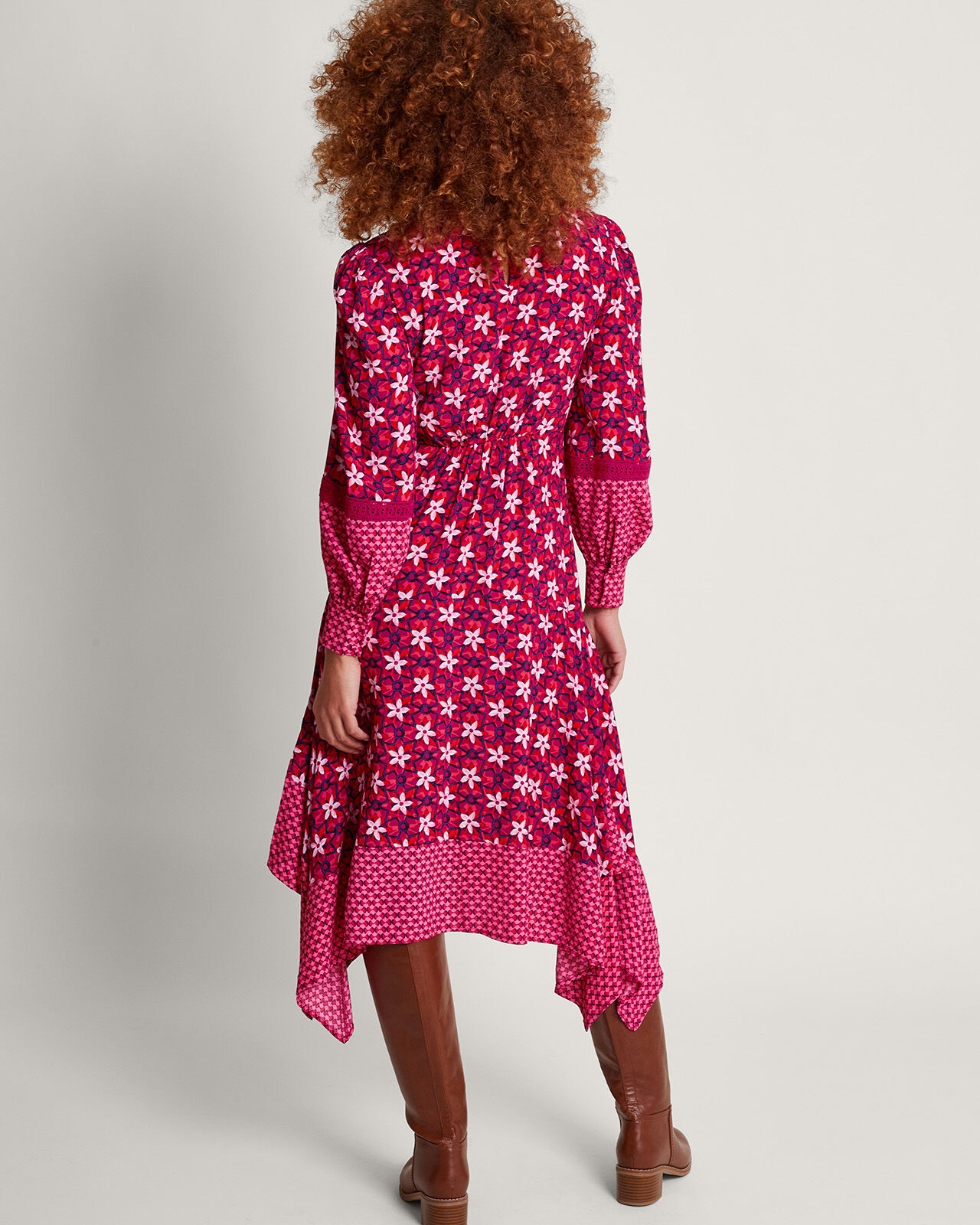 Monsoon calypso rose print dress hotsell