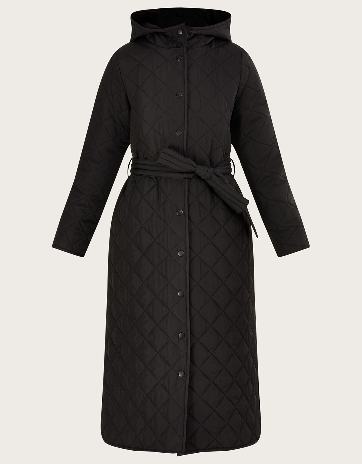 Longline quilted shop coat
