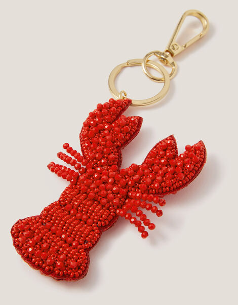 Beaded Lobster Bag Charm, , large