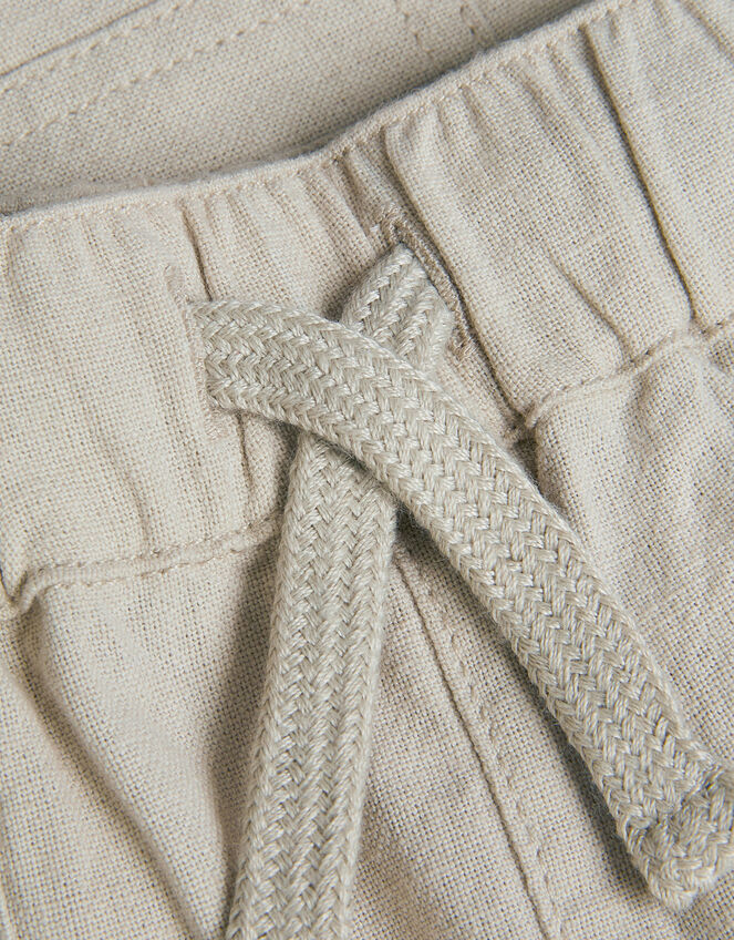 Plain Drawstring Shorts, Natural (STONE), large