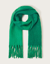 Two-Tone Blanket Scarf, Green (GREEN), large