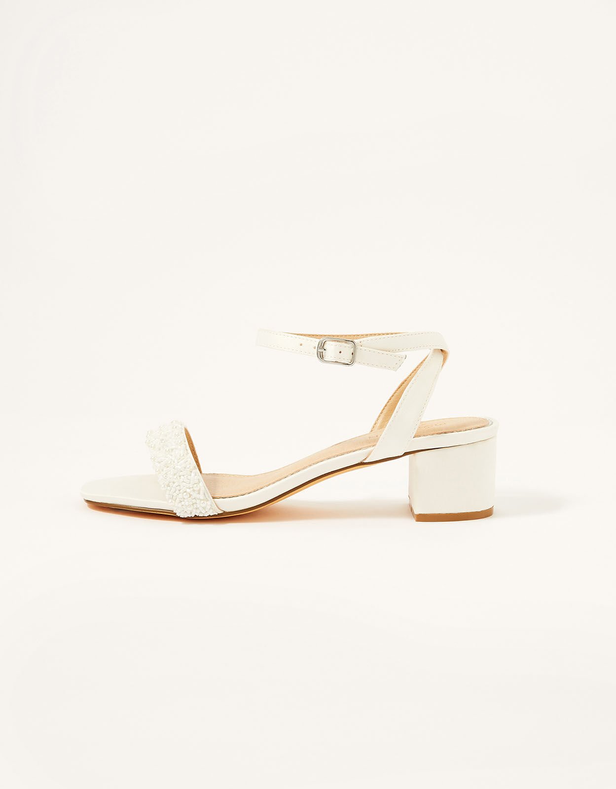 ivory sandals heels