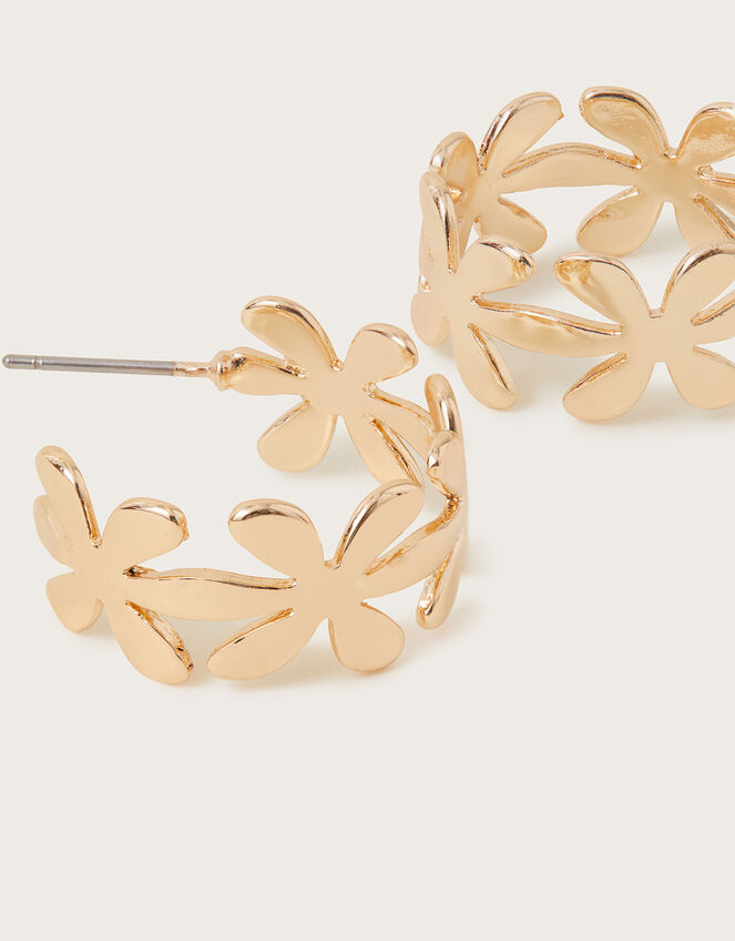 Daisy Hoop Earrings, , large