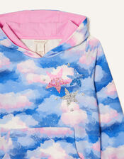 Sequin Star Cloud Print Hoody, Multi (MULTI), large