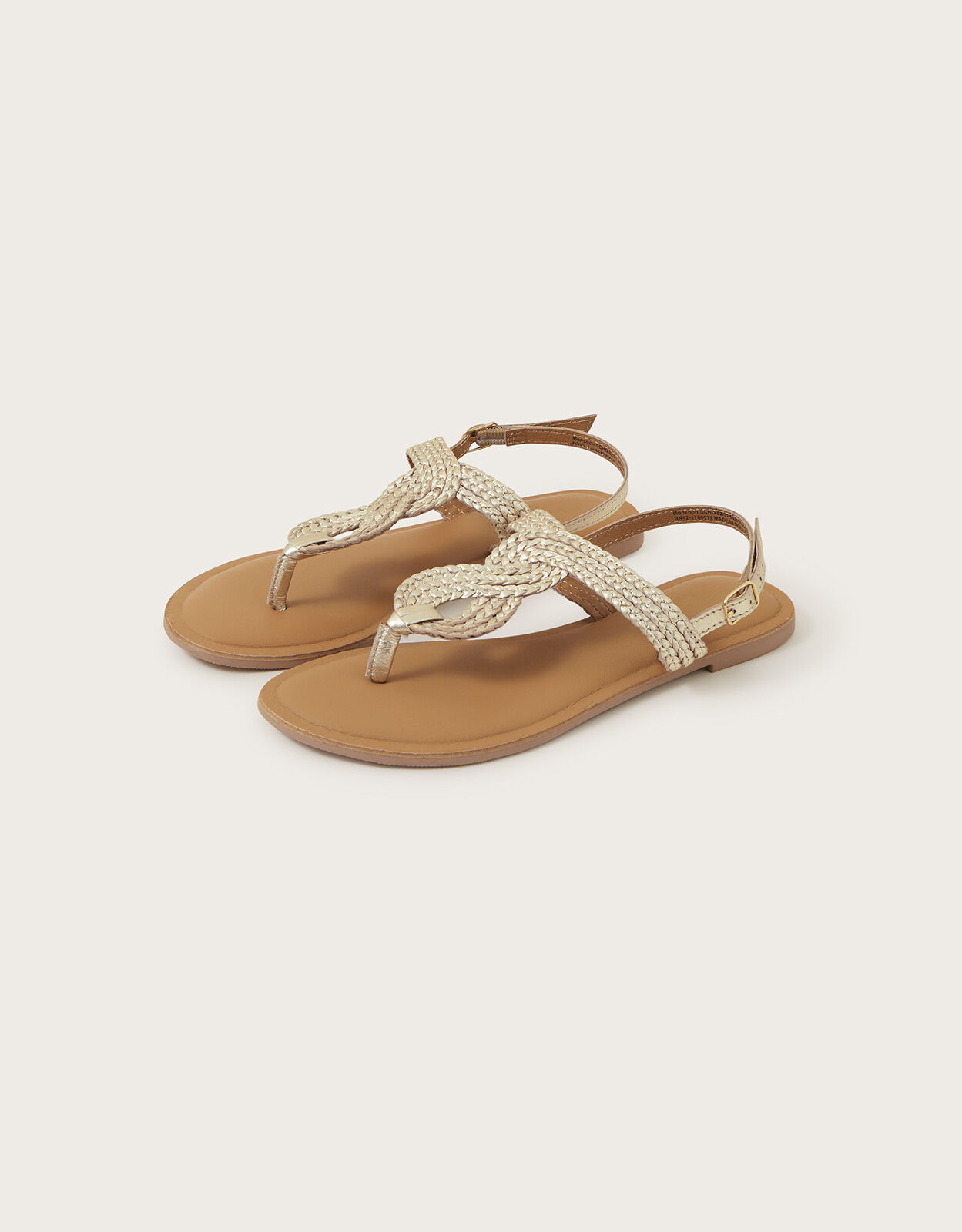 Gold toe post sandals on sale