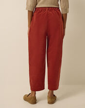 Mabel Corduroy Barrel Leg Trousers, Cognac (COGNAC), large