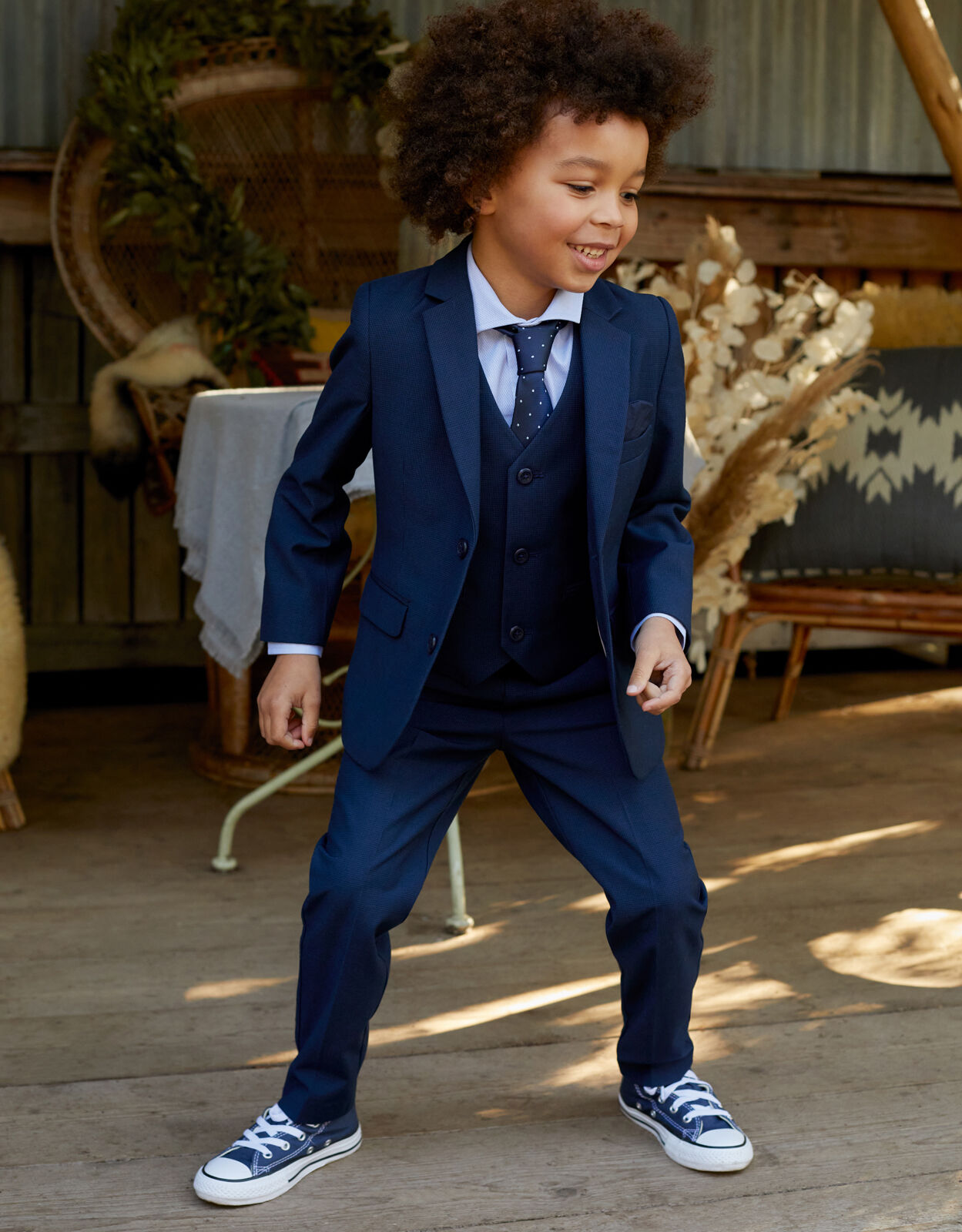 Boys Black Suit 5 Piece Wedding Page Boy Baby Formal Party Smart 0-3 - 14 yrs 