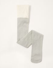 70 Denier Glitter Tights, Silver (SILVER), large