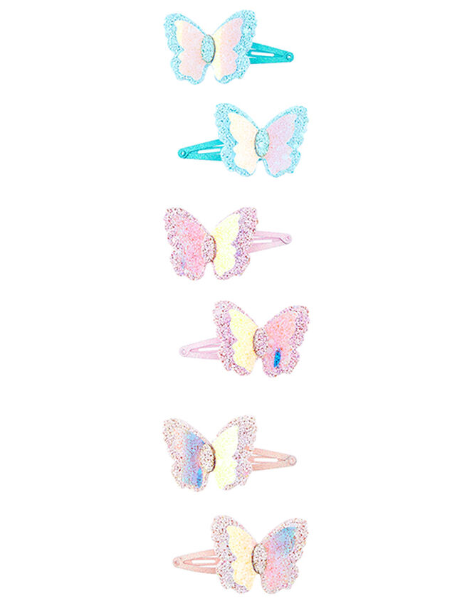 Sparkle Butterfly Hair Clip Set, , large