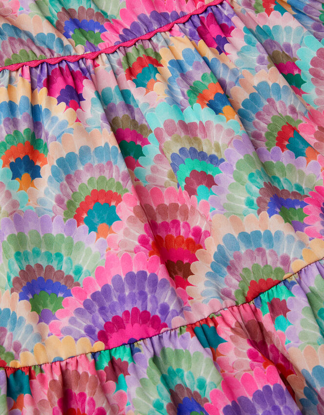 Rainbow Shell Tiered Dress, Multi (MULTI), large