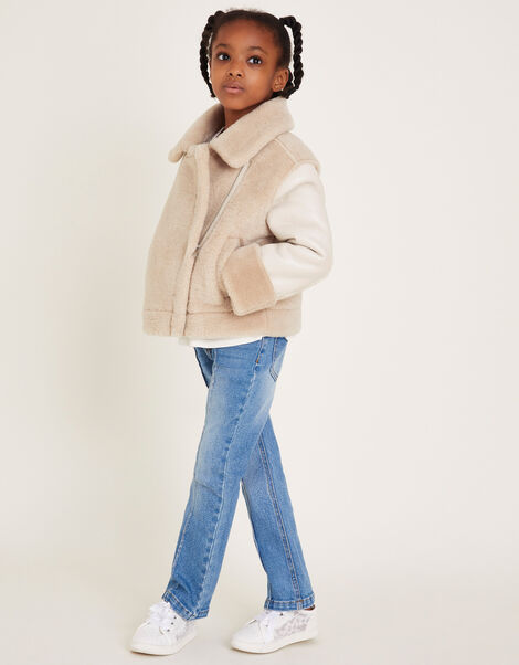 Aviator Jacket, Cream (CREAM), large