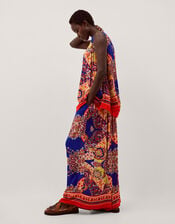 Padma Printed Palazzo Trousers, Blue (COBALT), large