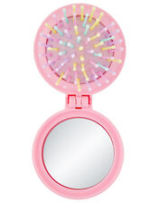 Lunaria Unicorn Diamante Compact Hairbrush, , large