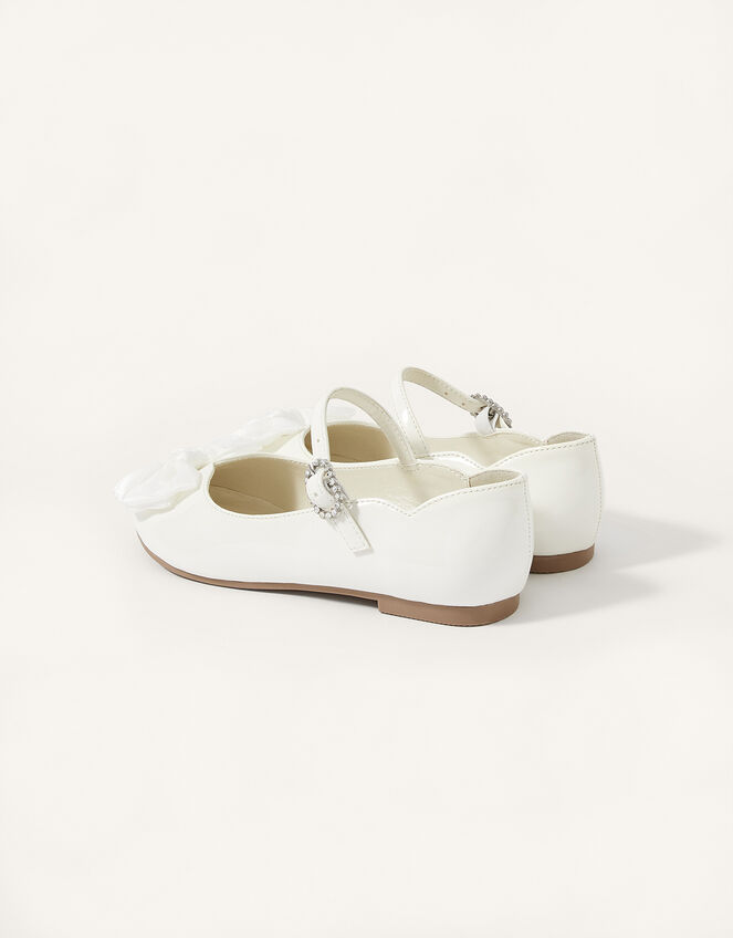 Kali Patent Ballerina Flats, Ivory (IVORY), large