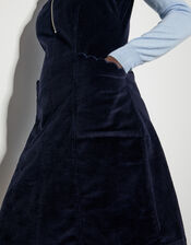 Soha Corduroy Pinafore Dress, Blue (NAVY), large