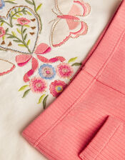 Baby Broderie Embroidered Top and Leggings Set, Ivory (IVORY), large