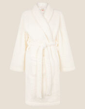 Lounge Fluffy Dressing Gown, Ivory (IVORY), large