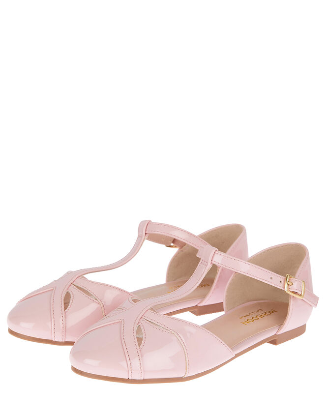 Patent Ballerina Flats, Pink (PINK), large