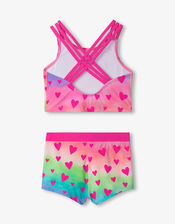 Hatley Heart Print Two-Piece Swimsuit, Multi (MULTI), large