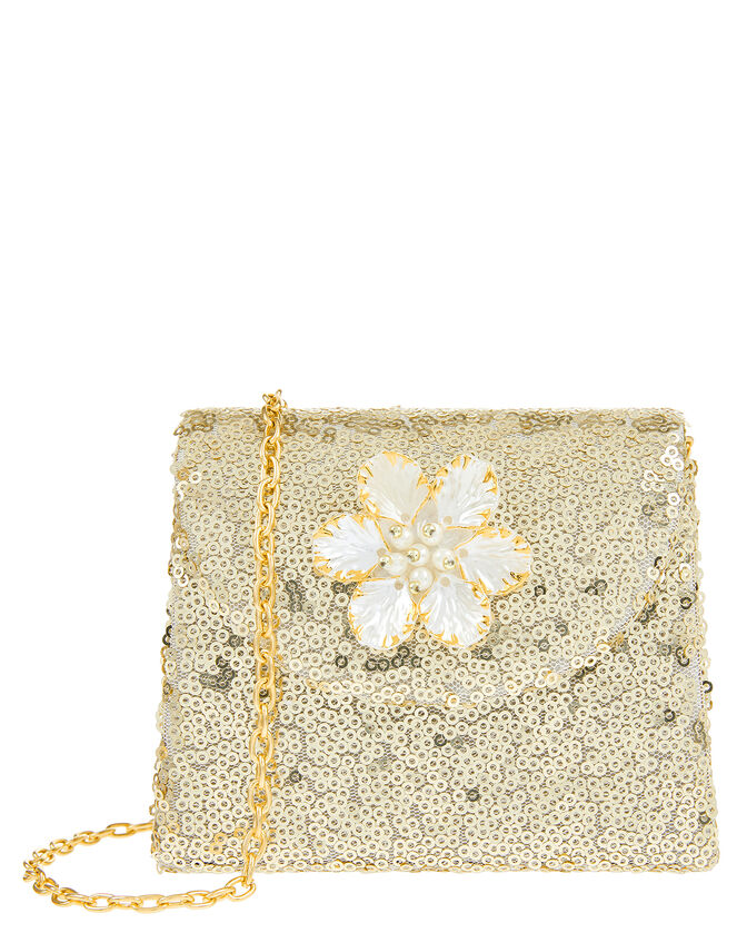 Flower Mini Bag and Hair Clip Set, , large