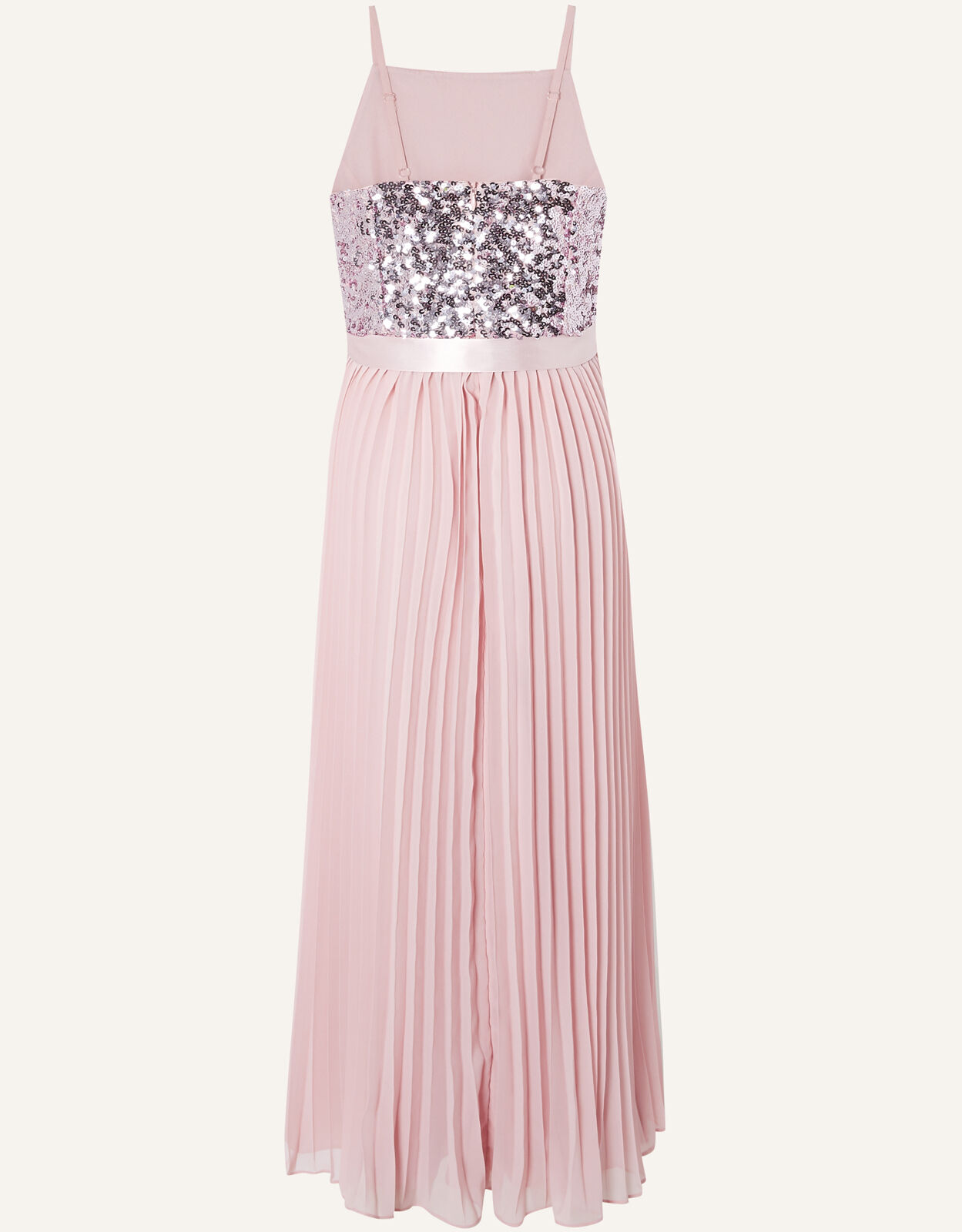 Truth Pleated Prom Dress Gold | Monsoon 