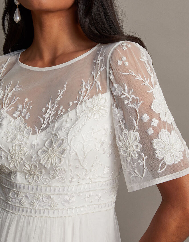 Ali Embroidered Bridal Dress, Ivory (IVORY), large