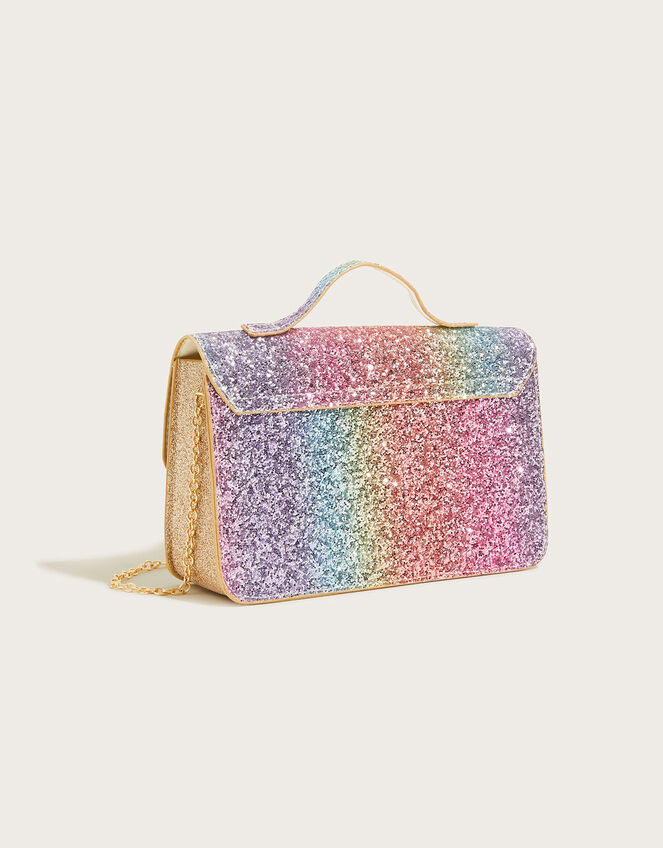 Rainbow Glitter Shaker Satchel Bag