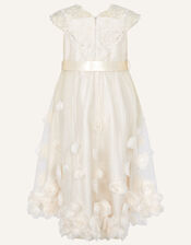 Margot Lace 3D Roses Dress, Gold (GOLD), large