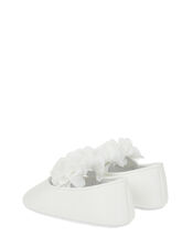Baby Macaroon Corsage Booties, Ivory (IVORY), large