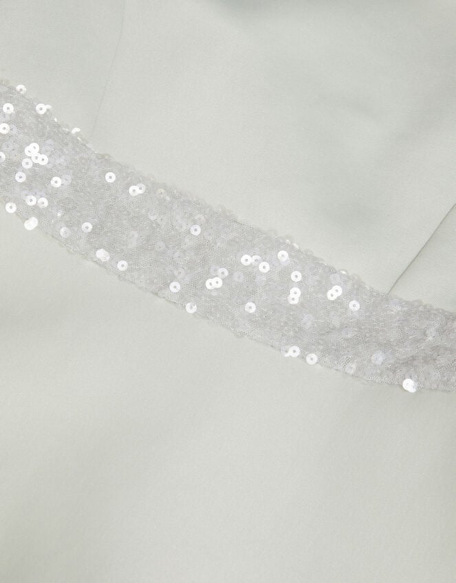 Strappy Sequin High-Low Prom Dress, Green (SAGE), large