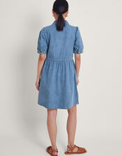 Adeena Denim Dress, Blue (DENIM BLUE), large