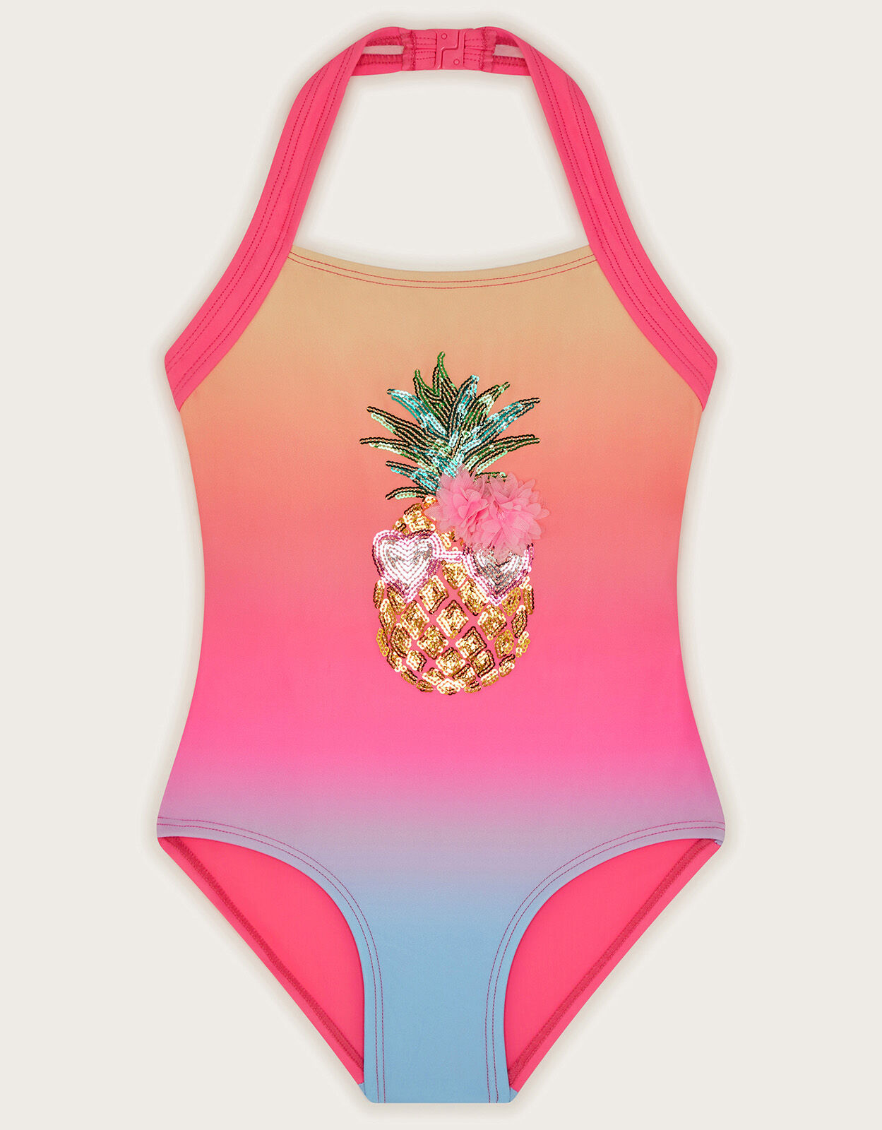 Pineapple Sequin Swimsuit Multi Girls Beach Swimwear Monsoon Global