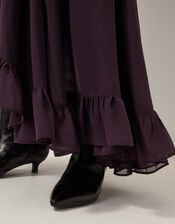 Elsie Frill Maxi Skirt, Purple (PURPLE), large