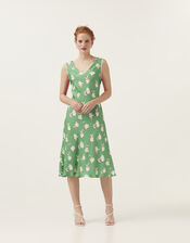 Mirla Beane Polka Dot Floral Slip Dress, Multi (MULTI), large