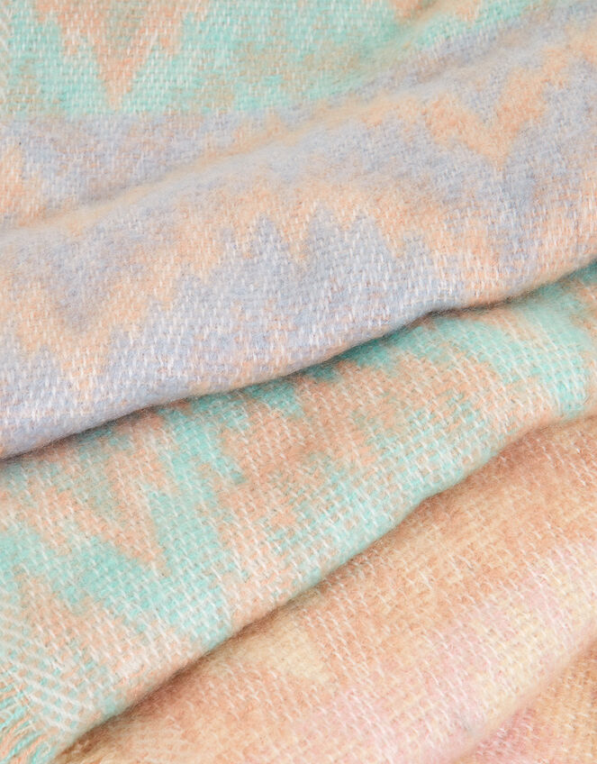 Chevron Brushed Scarf, , large