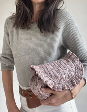 Maison M Quilted Balloon Bag, Pink (PINK), large