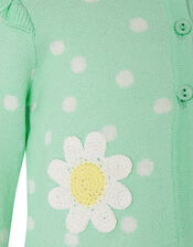 Baby Daisy Cardigan, Blue (TURQUOISE), large