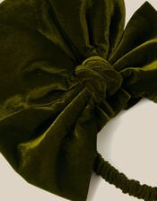 Ciri Bow Velvet Pouch Bag, , large