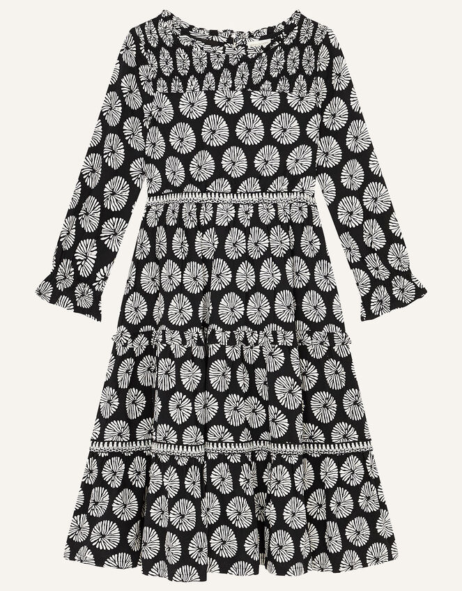 MINI ME Ella Circle Print Dress, Black (BLACK), large