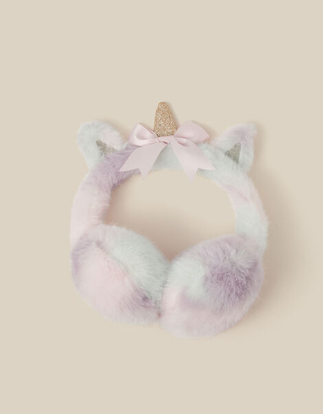 Fluffy Unicorn Earmuffs, , large