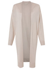 Sari Longline Cardigan, Gold (GOLD), large