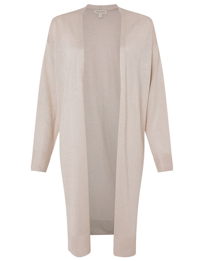 Sari Longline Cardigan, Gold (GOLD), large
