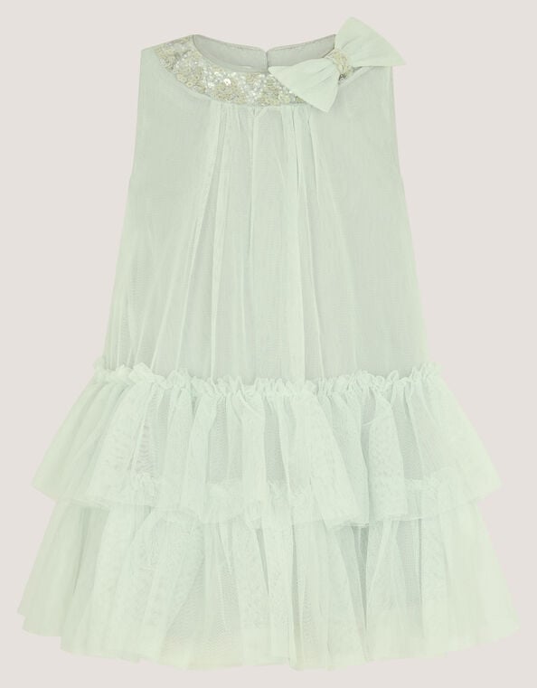 Baby Alex Sequin Swing Party Dress, Green (SAGE), large