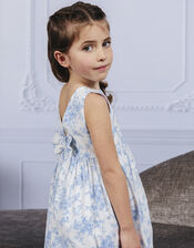 Trotters Maeva Big Bow Dress, Blue (BLUE), large