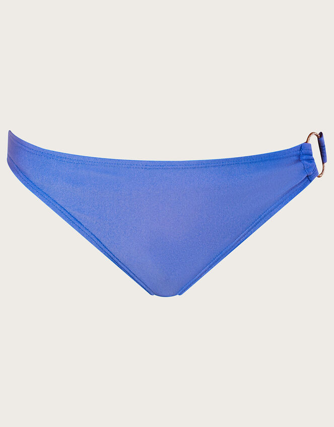 Ring Detail Plain Bikini Bottoms with Recycled Polyester Blue | Bikini  bottoms | Monsoon