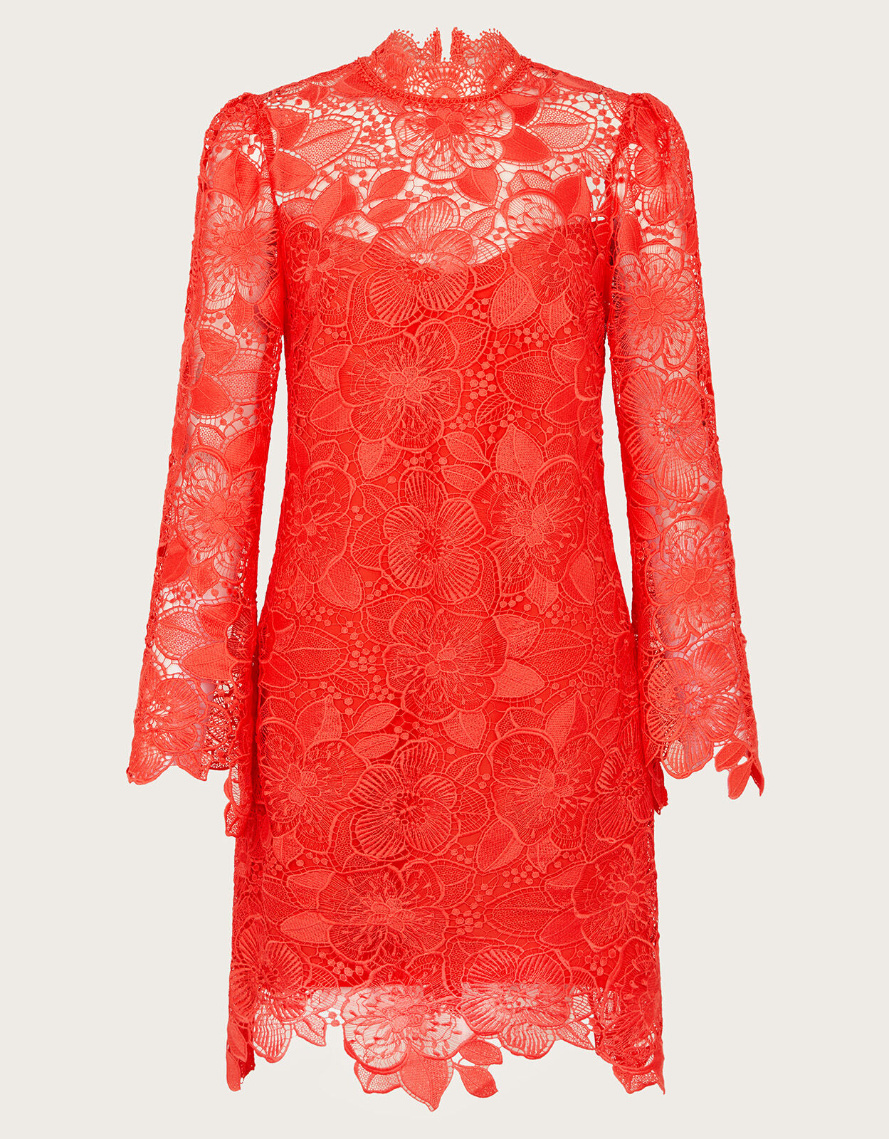 Monsoon orange lace dress store