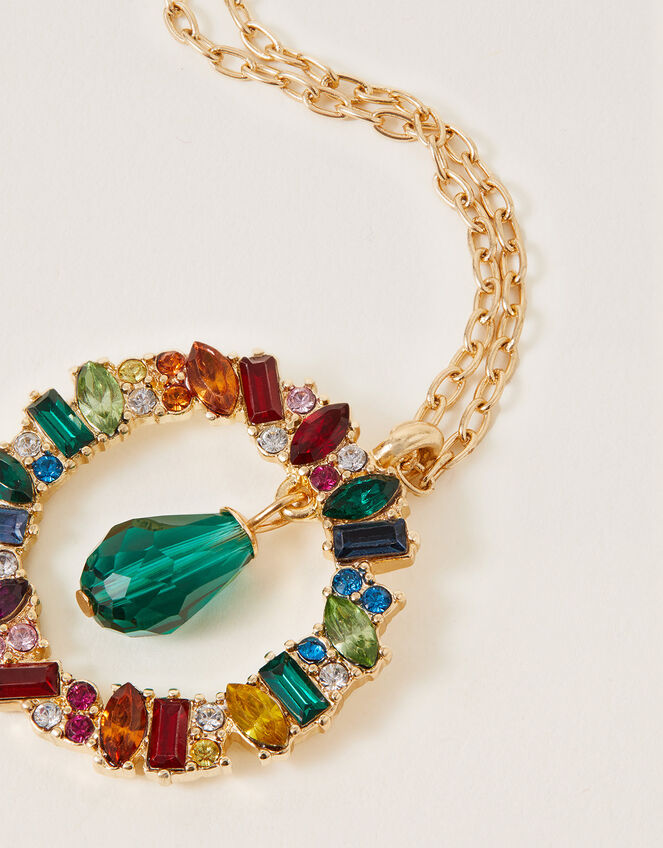 Multi Circle Pendant Necklace, , large