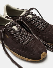 Hoff Bridge Suede Trainers, Brown (CHOCOLATE), large